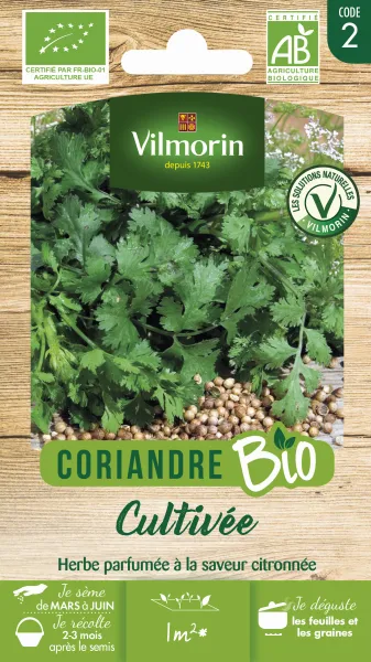 Aromatiques - Coriandre Cultivée - BIO - PACKAGING_RECTO