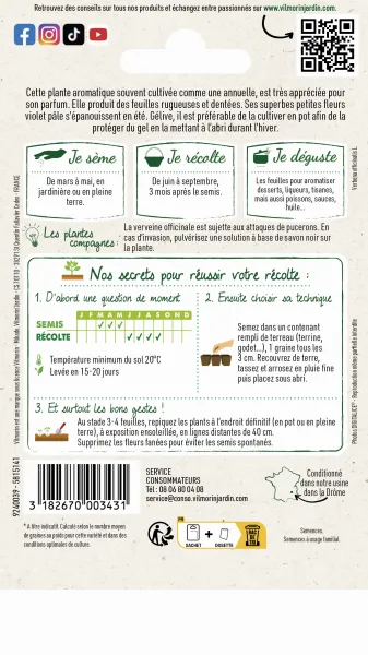 Aromatiques - Verveine Officinale - MEDIA_PACKAGING_VERSO