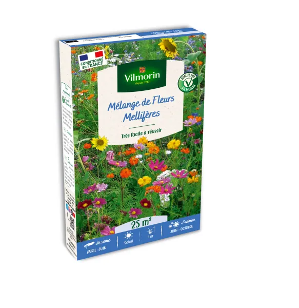 Mélanges de fleurs - Fleurs Mellifères - 25 m² - Mélange de fleurs - face recto