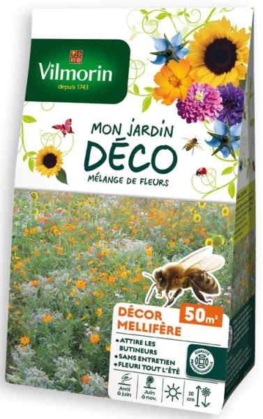 Mélanges de fleurs - Décor Mellifère - 50 m² - Mélange de fleurs - face recto