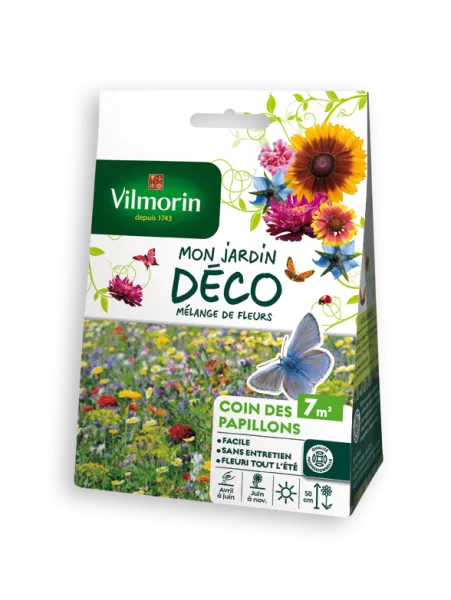 Mélanges de fleurs - Coin Papillons - 7 m² - Mélange de fleurs - face recto