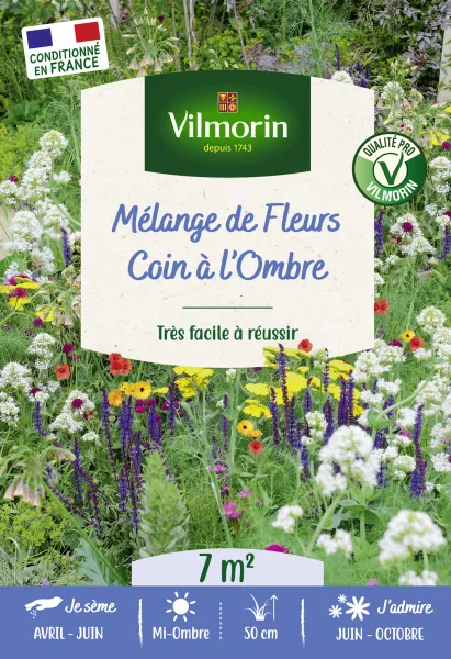 Mélanges de fleurs - Coin ombre - 7 m² - Mélange de fleurs - PACKAGING_RECTO