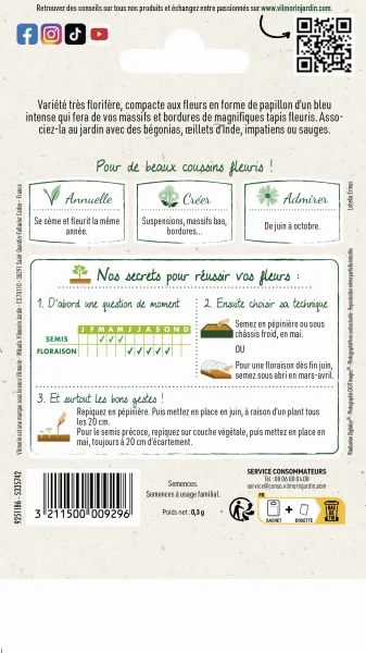 Fleurs - Lobélia Crystal Palace - MEDIA_PACKAGING_VERSO