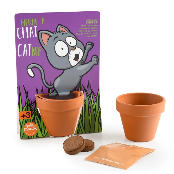 Radis et Capucine - Kit de jardinage - Herbe à Chat - MEDIA_EN_SITUATION_1