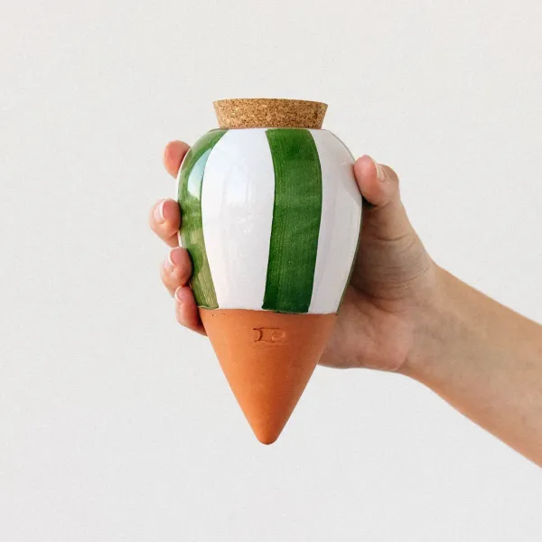 Olla - Pépin - Olla - Rayé Vert et Blanc - face recto