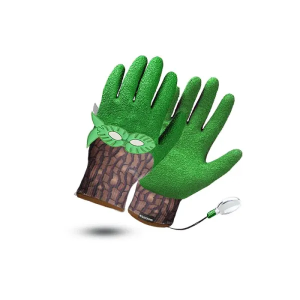 Gants - Rostaing - Gants de jardinage enfant - Loupe intégrée - 6-8 ans - face recto