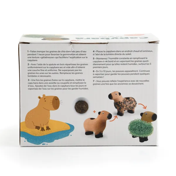 Radis et Capucine - Chia Pet - Capybara à faire pousser - PACKAGING_3D_VERSO