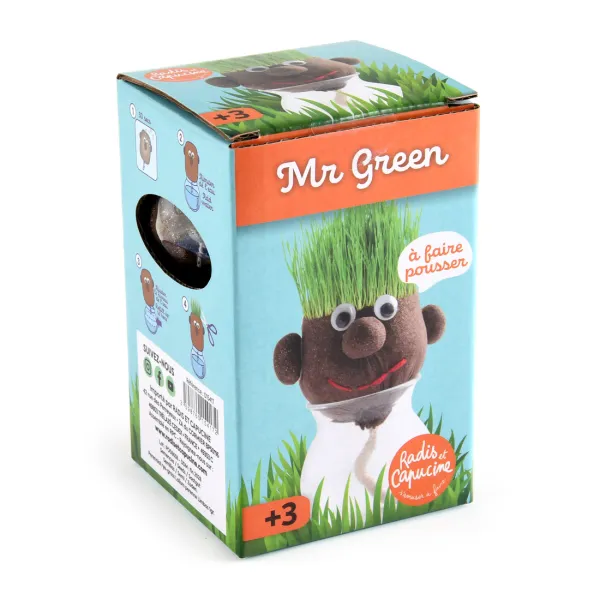Radis et Capucine - Kit jardinage créatif Tête à Pousser - MEDIA_3D