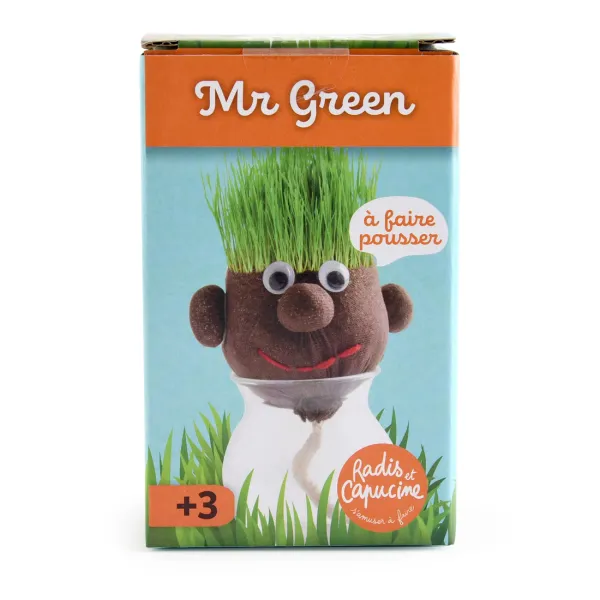 Radis et Capucine - Kit jardinage créatif Tête à Pousser - PACKAGING_RECTO