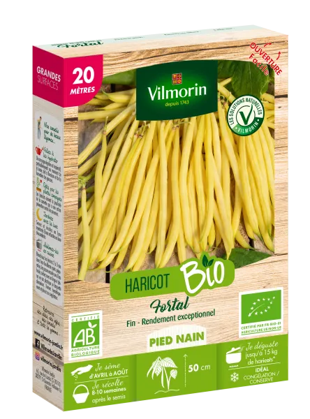 Légumes Secs - Haricot Fortal - 20 m - BIO - PACKAGING_3D_RECTO