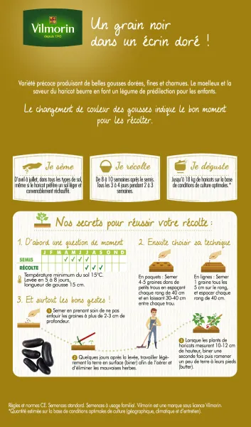 Légumes Secs - Haricot Nain Beurre de Rocquencourt - MEDIA_PACKAGING_VERSO