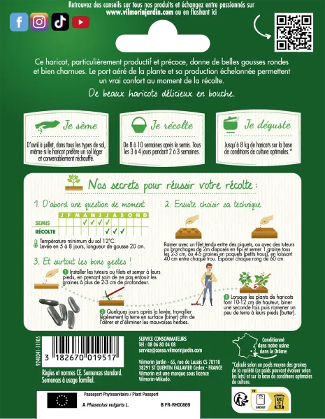 Légumes Secs - Haricot Emerite - 5 m - MEDIA_PACKAGING_VERSO