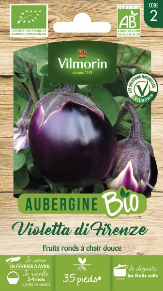 Potagères - Aubergine Violette de Florence (Violetta di Firenze) - BIO - PACKAGING_RECTO