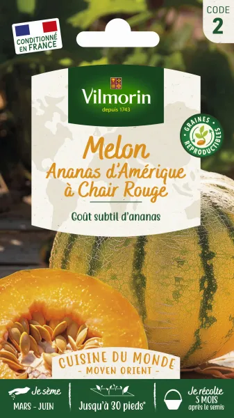 Potagères - Melon Ananas - Cuisine du Monde - face recto