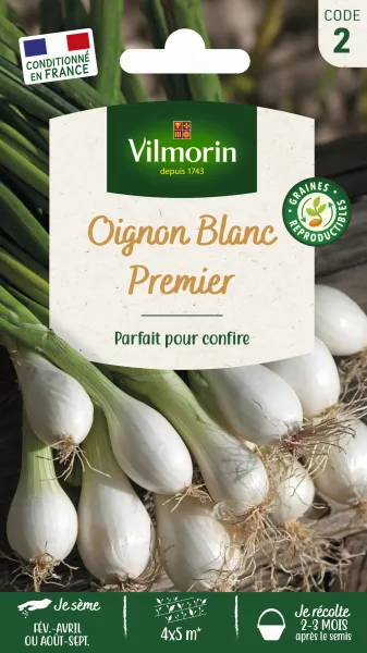 Potagères - Oignon Blanc Premier - PACKAGING_RECTO
