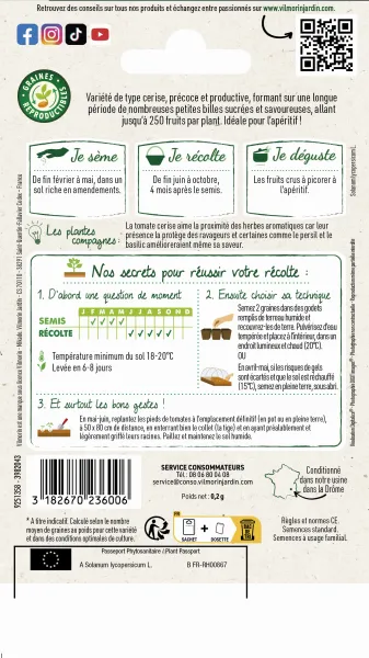 Potagères - Tomate Sweetbaby - Graines d'Exception - MEDIA_PACKAGING_VERSO