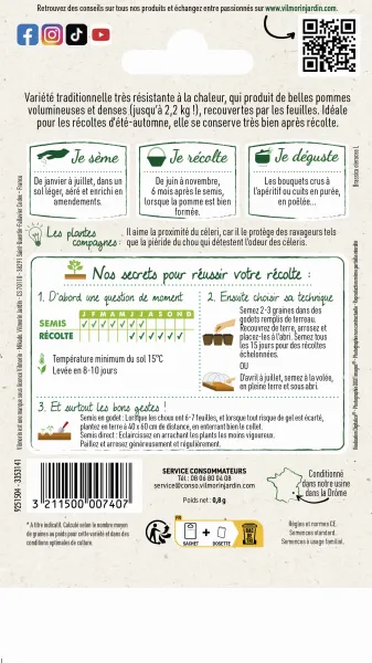Potagères - Chou-Fleur Merveille des 4 Saisons - MEDIA_PACKAGING_VERSO