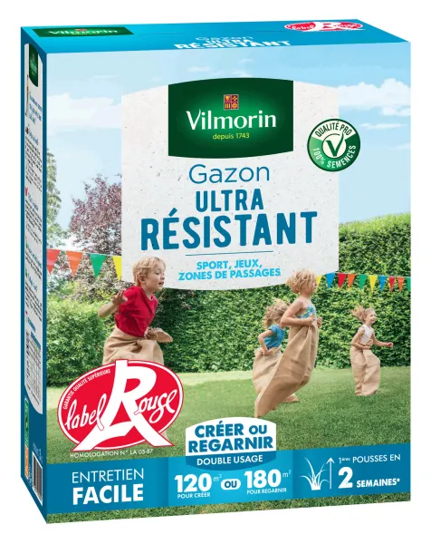Ultra résistant - Gazon Ultra Résistant - Label Rouge - 3 kg - face recto