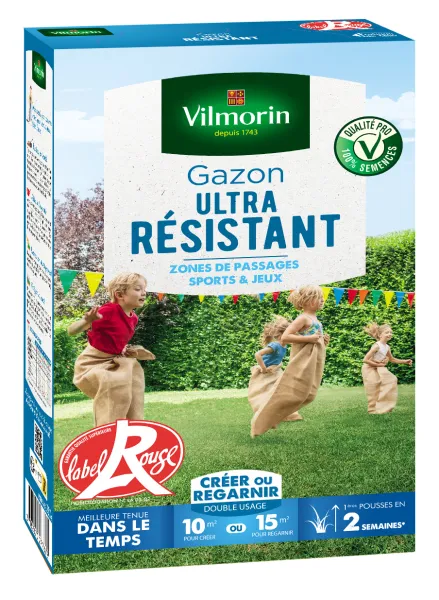 Ultra résistant - Gazon Ultra Résistant -Label Rouge - 250 g - face recto