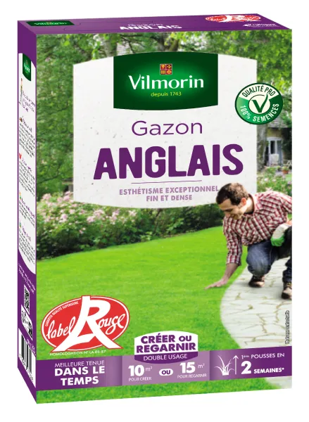 Anglais - Gazon Anglais Label Rouge - 250 g - face recto