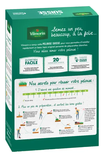 Fleuri - Pelouse Suisse - Paquerettes (x2) + Grande Marguerite Perle des Prés Offerte - MEDIA_PACKAGING_VERSO