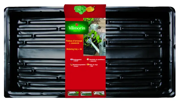Accessoires pour semer - Plateau d'Arrosage et Couvercle - PACKAGING_RECTO