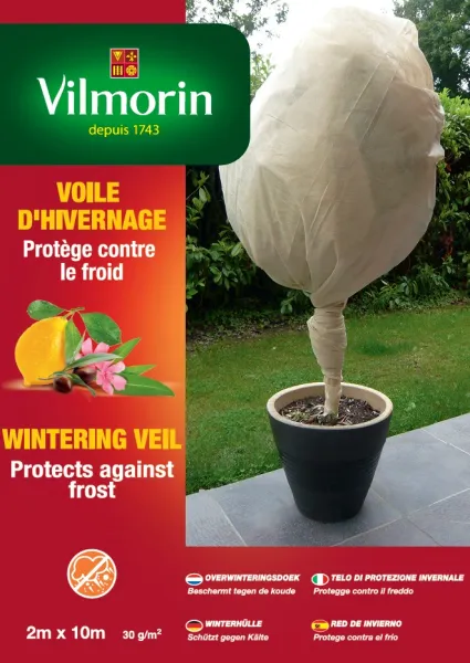 Croissance et protection des végétaux - Voile d'hivernage - 2 m x 10 m - face recto
