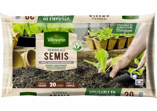 Terreaux, amendements et fumier - Terreau Semis Bouturage - 20 L - face recto