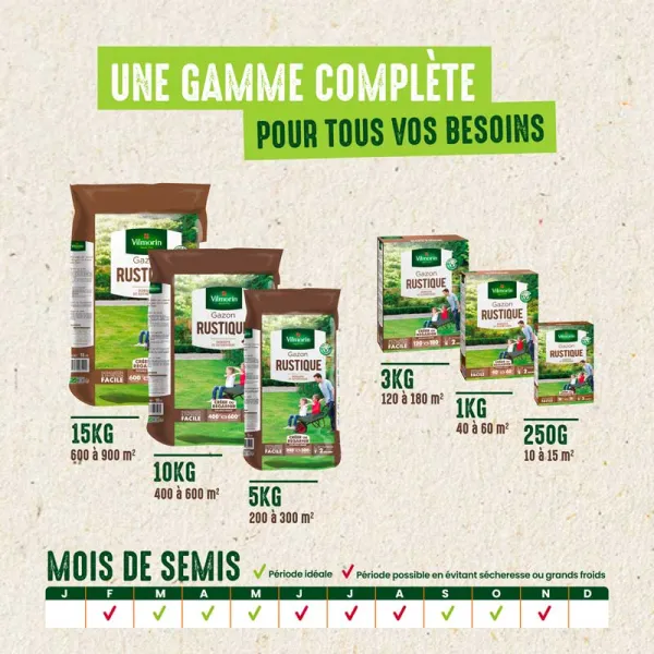 Rustique - Gazon Rustique - 1 kg - image