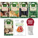 Kit de jardinage - Kit semis de légumes anciens + 12 étiquettes de marquage offertes - face recto