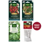 Kit de jardinage - Kit semis spécial balcon + 12 étiquettes de marquage offertes - face recto