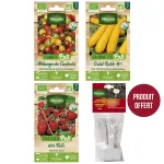 Kit de jardinage - Kit semis bio + 12 étiquettes de marquage offertes - face recto