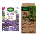 Kit de jardinage - Kit semis Haricot Grimpant Melissa 20m + Filet à ramer Jute - 2m x 5m - face recto