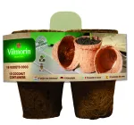Accessoires pour semer - Godet Coco Rond - 8 cm (x16) - PACKAGING_3D_RECTO