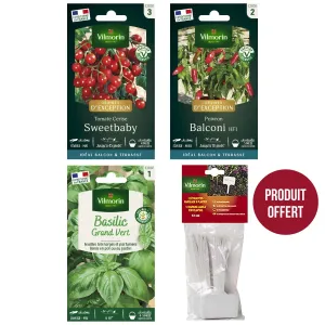 Kit semis spécial balcon + 12 étiquettes de marquage offertes