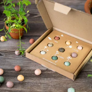 Coffret Cadeau - Des fleurs pour toi - 9 bombes à graines - BIO