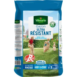 Gazon Ultra Résistant - Label Rouge - 15 kg