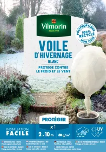 Voile d'hivernage - 2 m x 10 m - Blanc
