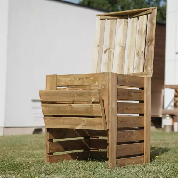 Carré potager - Cerland - Composteur en bois traité - 210 L - image
