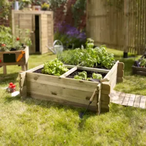 Carré potager carré - Bois traité - 203 L
